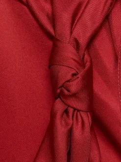 Vestito midi Moun in seta drappeggiata