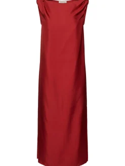 Vestito midi Moun in seta drappeggiata