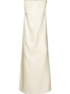 Vestito midi Moun in seta drappeggiata