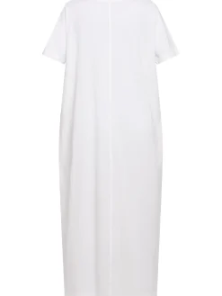 Vestito midi Rakira in cotone a maniche corte