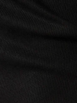 Vestito mini in cotone e lino drappeggiato