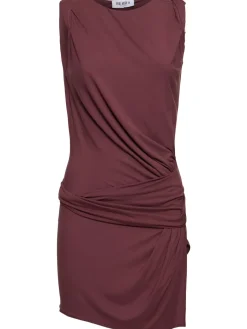 Vestito mini in jersey drappeggiato