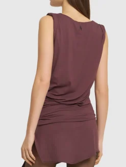 Vestito mini in jersey drappeggiato