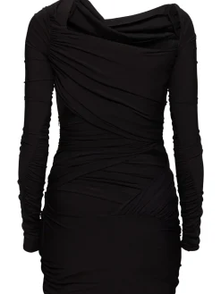 Vestito mini in jersey stretch drappeggiato