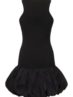 Vestito mini in maglia di misto viscosa a costine
