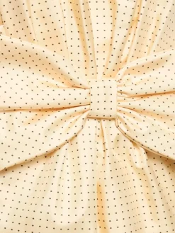 Vestito mini in seta a pois