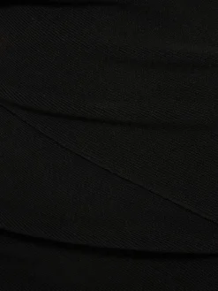 Vestito monospalla in maglia stretch