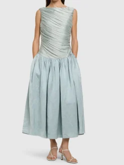 Vestito Ora drappeggiato senza maniche