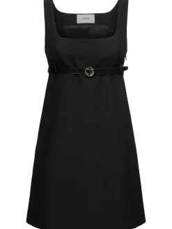 Vestito sartoriale con cintura