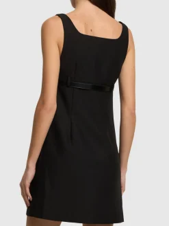 Vestito sartoriale con cintura