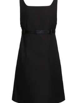 Vestito sartoriale con cintura
