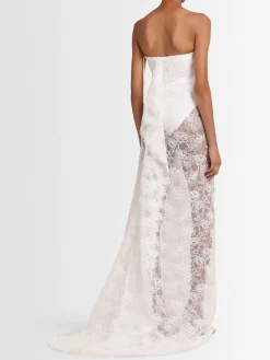 Vestito senza spalline Floating in pizzo