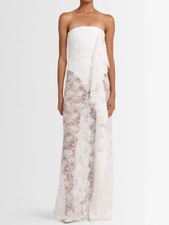 Vestito senza spalline Floating in pizzo