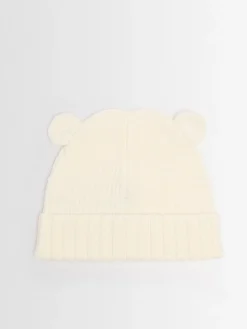Virgin wool beanie w/ teddy bear ears
