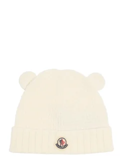 Virgin wool beanie w/ teddy bear ears