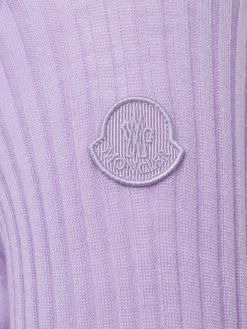Virgin wool long sleeve polo shirt