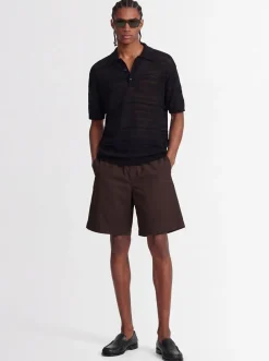 Viscose blend polo shirt