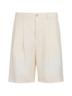 Viscose & linen shorts