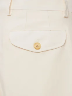 Viscose & linen shorts