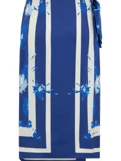 Viscose midi skirt