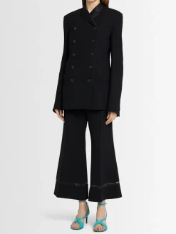 Wallace flared poly pants