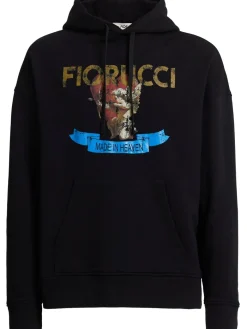 Washed cupid relaxed sweatshirt hoodie