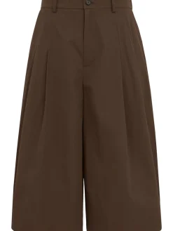 Wide Bermuda pants
