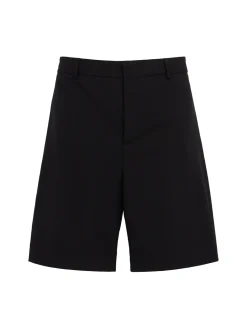 Wool blend Bermuda shorts
