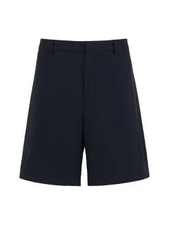 Wool blend Bermuda shorts