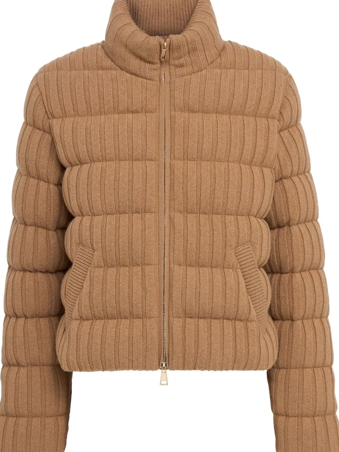 Wool & cashmere down cardigan jacket