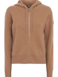 Wool & cashmere zip-up hoodie