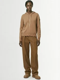 Wool & cashmere zip-up hoodie