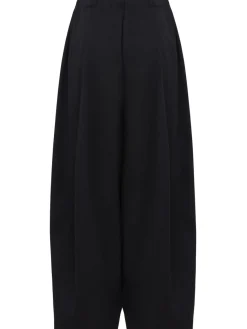 Wool wide pants