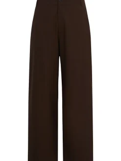 Wool wide pants