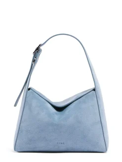 XS Luma suede shoulder bag