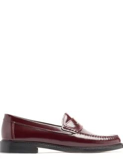 Yardee embossed leather loafers