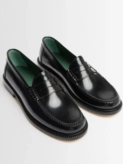 Yardee embossed leather loafers