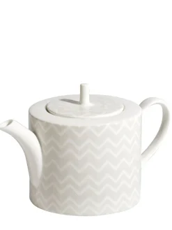Zig Zag White tea pot coffee pot