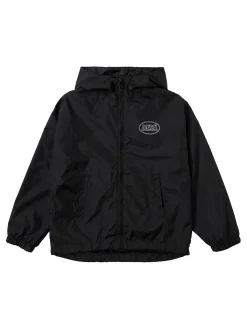 Zip-up cotton hoodie w/logo